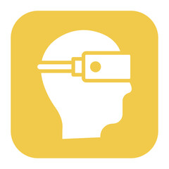 Sticker - Ar Headset icon vector image. Can be used for Augmented Reality.