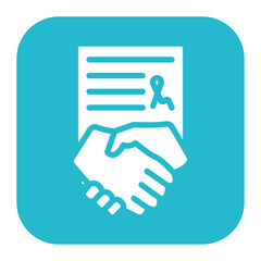 Sticker - Loan Agreement icon vector image. Can be used for Loan.