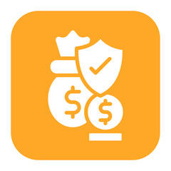 Poster - Loan Insurance icon vector image. Can be used for Loan.