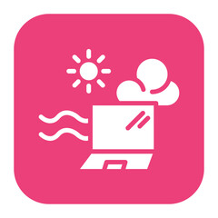 Poster - Digital Nomad icon vector image. Can be used for Freelancer.