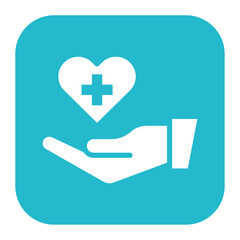 Canvas Print - Medical Assistance icon vector image. Can be used for Elderly Care.