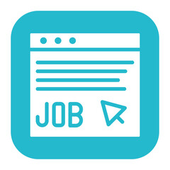 Sticker - Job Posting icon vector image. Can be used for Job Fair.