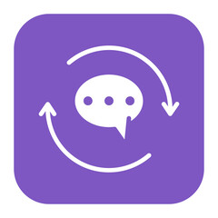 Wall Mural - Feedback Loop icon vector image. Can be used for Organization.