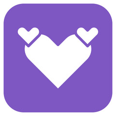 Poster - Heart icon vector image. Can be used for Physical Wellbeing.