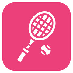 Wall Mural - Tennis Racket icon vector image. Can be used for Physical Wellbeing.