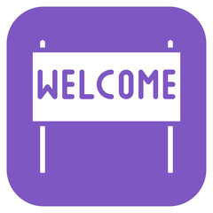 Wall Mural - Welcome icon vector image. Can be used for Business Onboarding.