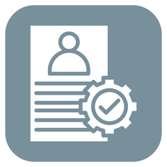 Wall Mural - Employee Onboarding icon vector image. Can be used for Hiring Process.