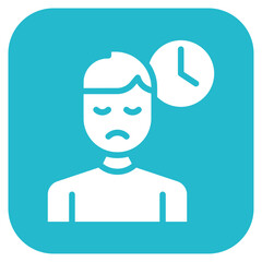 Poster - Restlessness icon vector image. Can be used for ADHD.