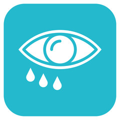 Poster - Itchy Eyes icon vector image. Can be used for Allergy Symptoms.