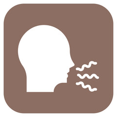 Wall Mural - Hoarseness icon vector image. Can be used for Allergy Symptoms.