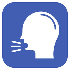 Poster - Sneezing icon vector image. Can be used for Allergy Symptoms.