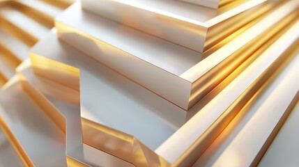  3D minimal wallpaper with abstract angular patterns and shadows