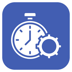 Poster - Time Crunch icon vector image. Can be used for Burnout.