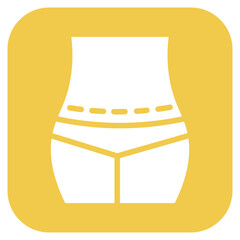 Sticker - Tummy Tuck icon vector image. Can be used for Plastic and Cosmetic Surgery.