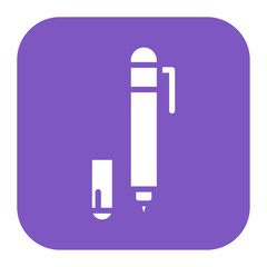 Canvas Print - Drafting Pen icon vector image. Can be used for Engineer in Mechanics.