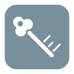 Sticker - Key icon vector image. Can be used for Information Security.