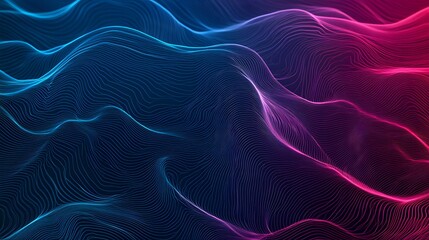 Wall Mural - 29. Abstract geomatics background with delicate linework and subtle glows