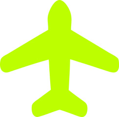 airplane, icon colored shapes gradient