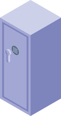 Poster - Modern metal safe is protecting important documents and valuables