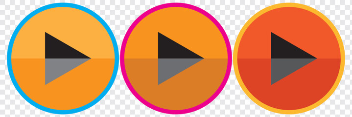 Poster - play button vector icon. play icon. eps 10.