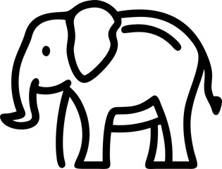 elephant, icon outline