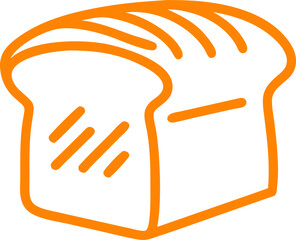 bread, icon outline