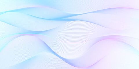 Gradient lines wave soft color abstract background