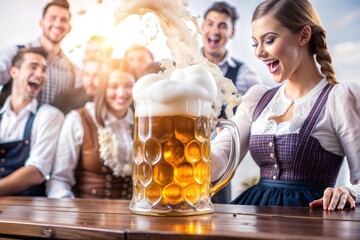 Bavarian beer, friends and tradition