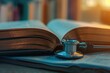 © Сергей Косилко - a stethoscope in a medical textbook for doctors studying treatment methods and procedures