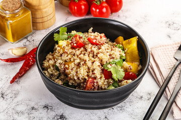 Wall Mural - Dietary vegetarian quinoa with vegetables