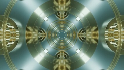 Poster - A captivating Futuristic Abstract Design with intricate, Symmetrical Light Patterns. Design