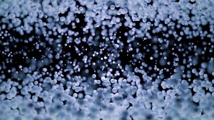 Poster - An Abstract Blue and Black Bokeh Background that features a Soft Focus Effect for Aesthetics. Design