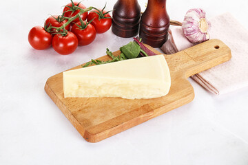 Wall Mural - Piece Italian hard parmesan cheese