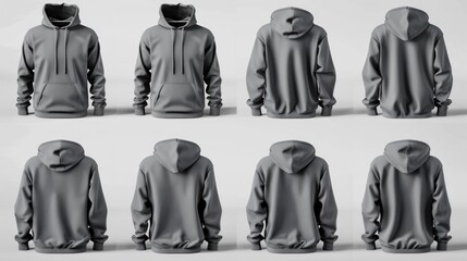 Gray Hoodie Mockup