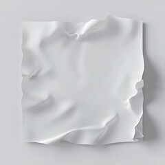 Fototapete - A square, white paper sticker with a handwritten or typed message on it By Generated AI