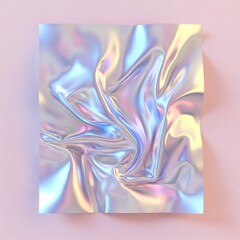 Fototapete - A square, white paper sticker with a painted or illustrated design By Generated AI