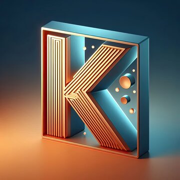 Letter k Logo. A Letter Design Vector. AI generate