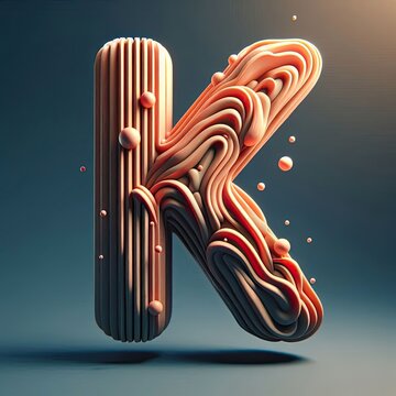 Letter k Logo. A Letter Design Vector. AI generate