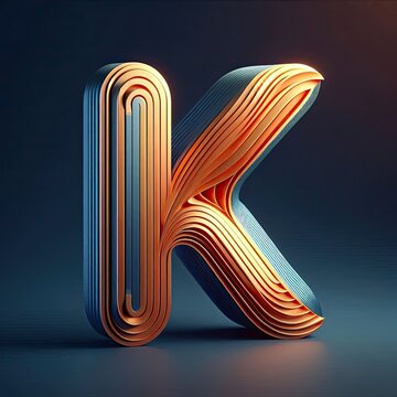 Letter k Logo. A Letter Design Vector. AI generate