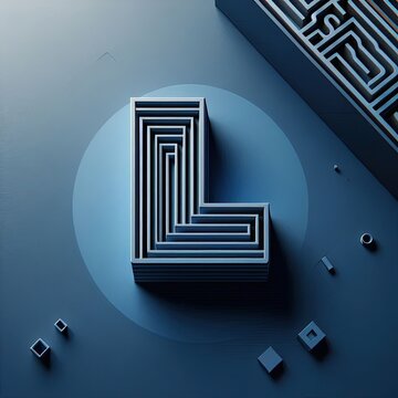 Letter l Logo. A Letter Design Vector. AI generate