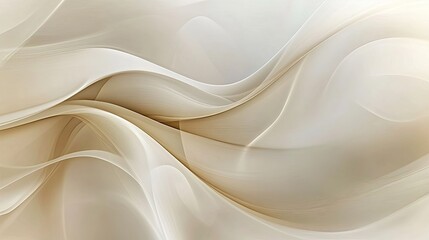 Poster - Abstract background with smooth waves and gentle curves. Ample copy space in the center.