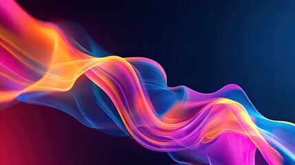 Aufkleber - Abstract background with vibrant colors and dynamic motion. Ample copy space on the right.