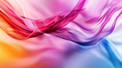 Aufkleber - Abstract background with vibrant colors and dynamic motion. Ample copy space on the right.