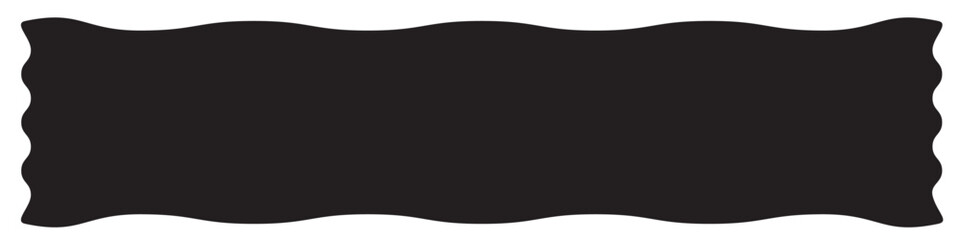 Aufkleber - Rectangle shape with wavy edges