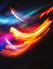 Wall Mural - Light effect on multicolored abstract background