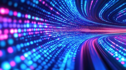 Poster - concept of global communication. technology futuristic background. visualization of big data.