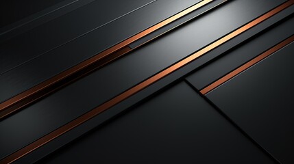 Fototapete - Abstract black and copper metallic background.