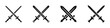 © 11ua - Swords crossed vector icon set. Sword flat icons.