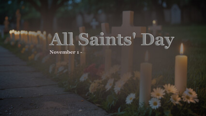 All Saints' Day, memorial day in the park