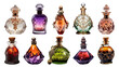© Rawpixel.com - PNG magic potion bottle element set, transparent background